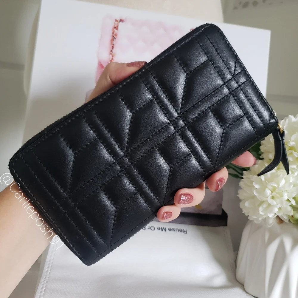 **SOLD** Authentic Pre-owned Gucci Marmont Pearl Logo Quilted Long Wallet - Picture 4 of 12